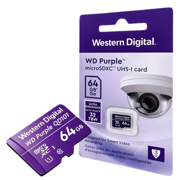 Western Digital Purple 64GB SC Ultra Endurance microSD Card
